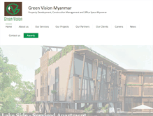 Tablet Screenshot of greenvisionmyanmar.com